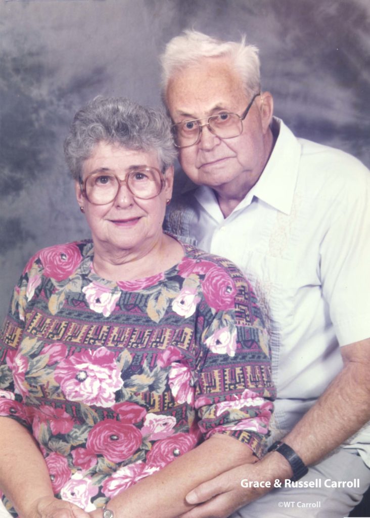 2001 photo of Grace & Russell Carroll