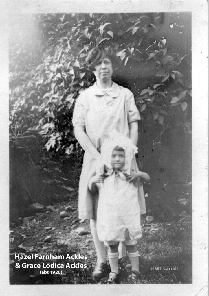 1920 Photo of Hzel Ackles and Grace Ackles