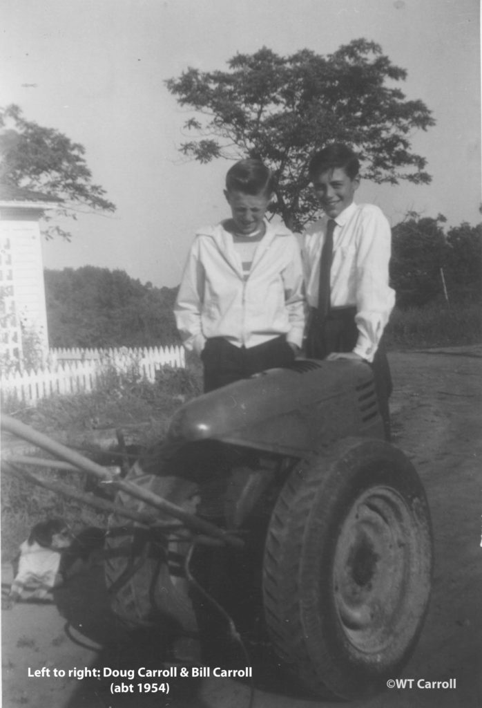 1954 Doug & Bill Carroll back yard Phoenix, NY