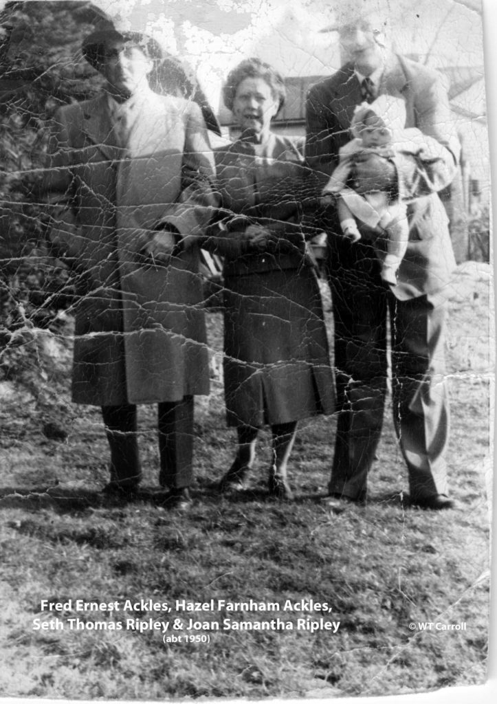 1950 Photo of Fred and Hazel Ackles and Seth & Joan Ripley