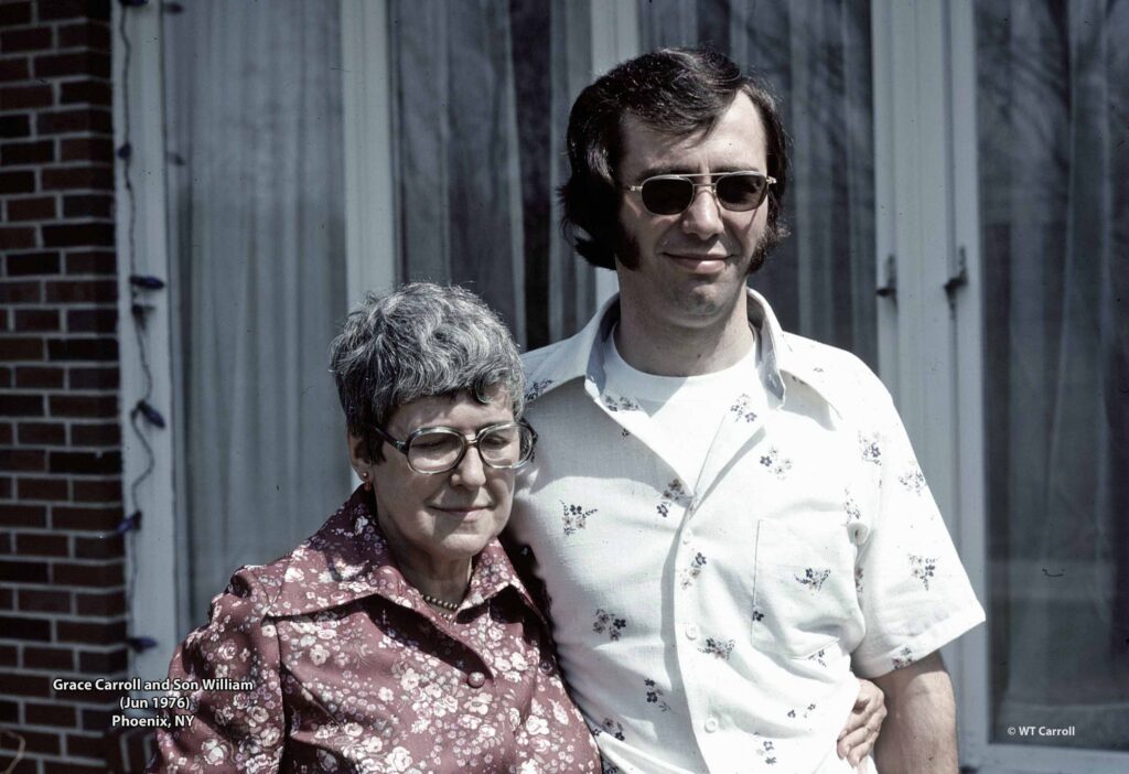 1976 Photo of Grace and William Carroll in Phoenix, NY