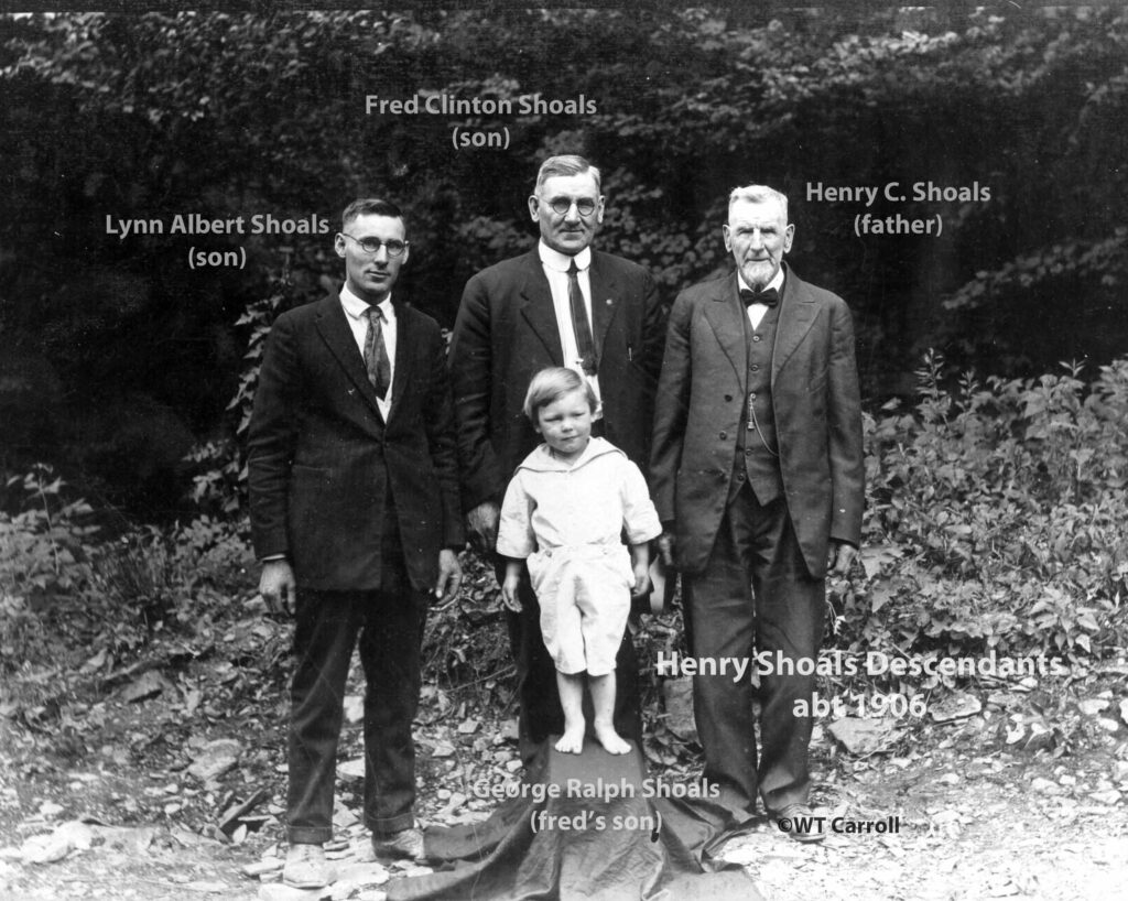 1906 Shoal Reunion, Descendants of Henry Shoals