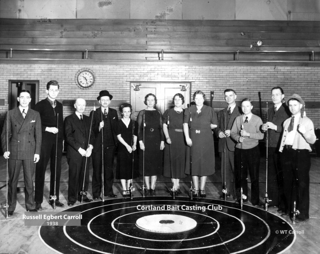 1938 Photo Russell Carroll, Cortland Bait Casting Club