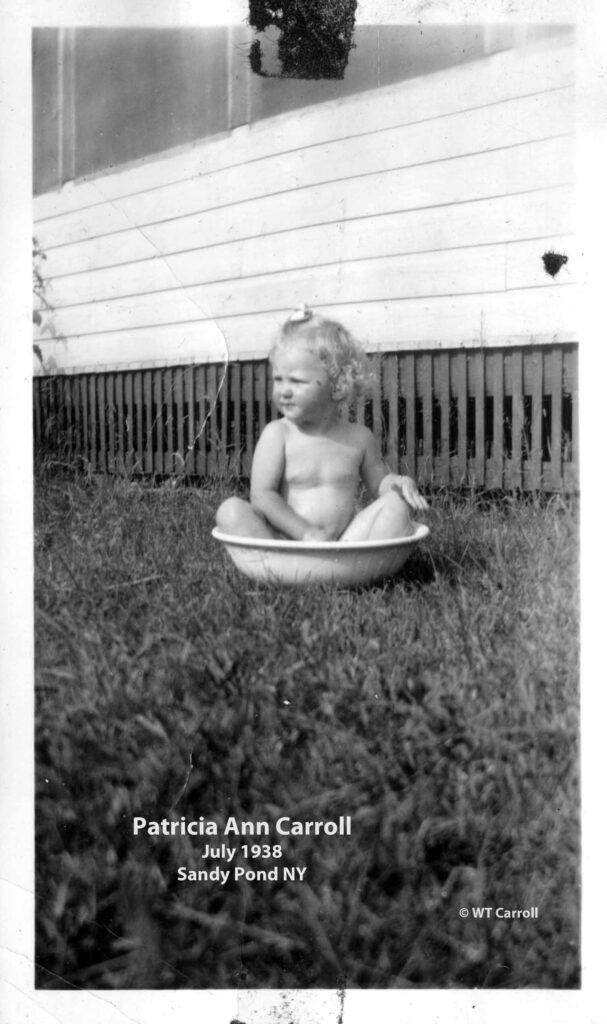 1938 Photo of Pat Carroll at Sandy Pond, NY