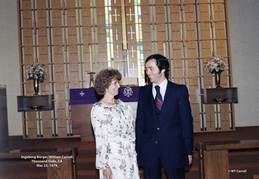 1979 Wedding of Bill and Ingeborg