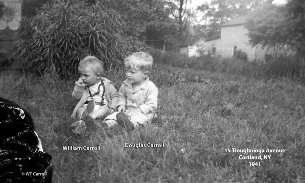 1941 Photo William & Douglas Carroll, 15 Tioughnioga Avenue