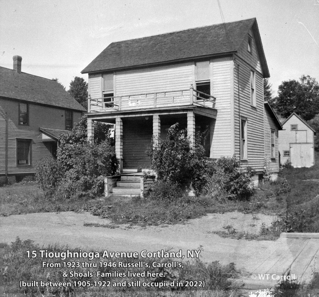 1923 Home at 15 Tioughnioga Ave. Cortland, NY