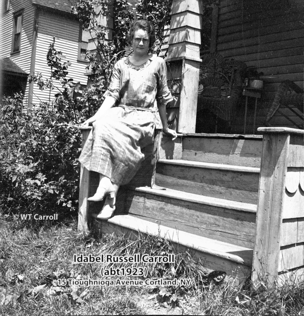 1923 Photo Idabel Russell Carroll Tioughnioga Ave. Home